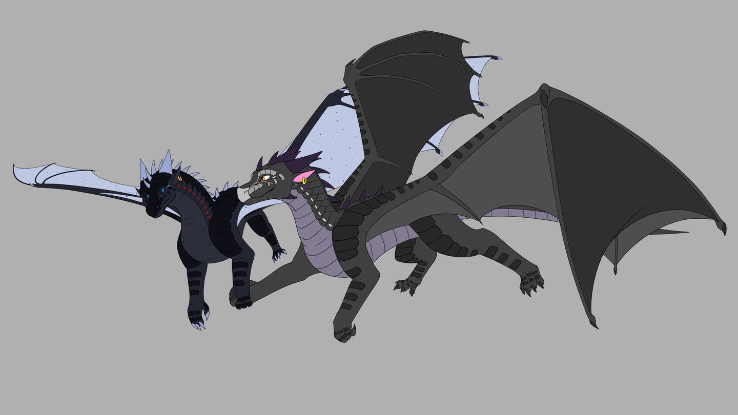 Fullbody colored linework art